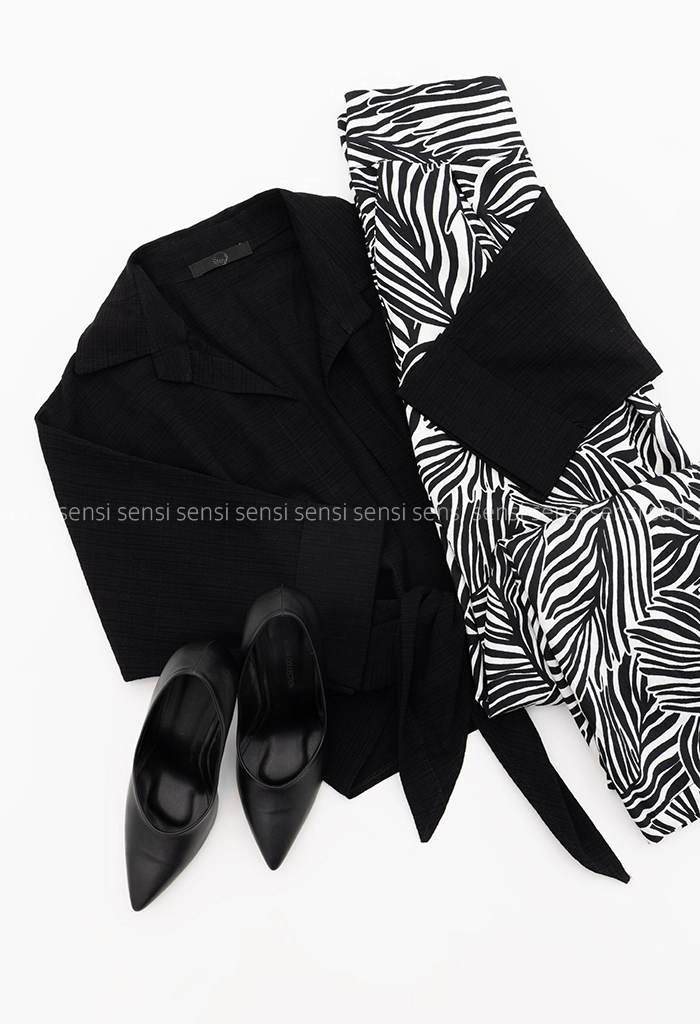 ست شومیز شلوار گره ای کد1005463